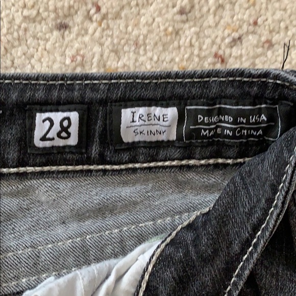 Black washed Miss Me Skinny Jeans - Picture 6 of 7